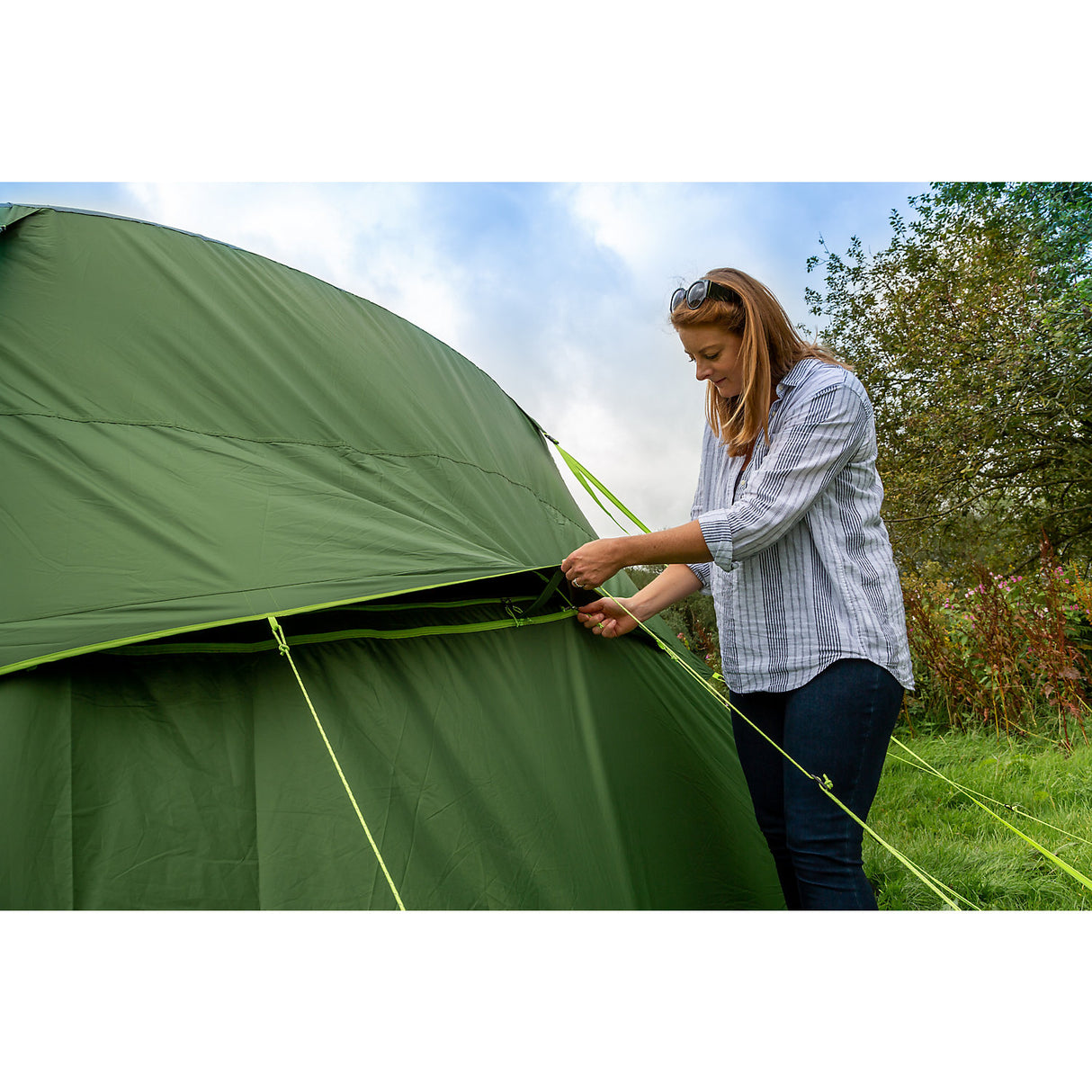 Coleman Weathermaster 4XL with Blackout Inners | Family Air Tent | Includes Footprint Groundsheet