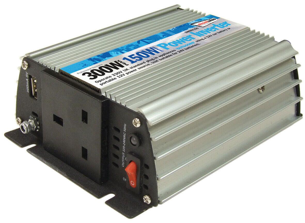 STREETWIZE 150W CONTINUOUS POWER/ 300W PEAK POWER INVERTER-Campers and Leisure-Campers and Leisure