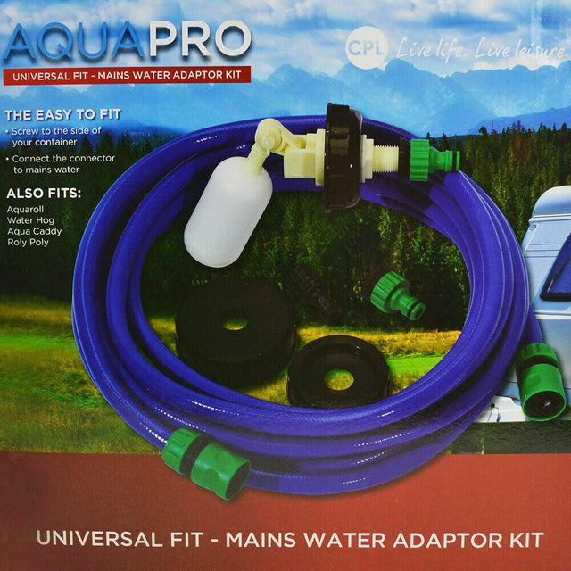 CPL AquaPRO Mains Water Adaptor Kit - Fits Aquaroll/ Water Hog/Roly Poly-Crusader-Campers and Leisure