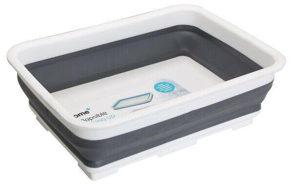 Quest Collapsible-wares 6.5L Rectangular Bowl - Grey/White or Blue/White-Quest-Campers and Leisure