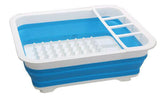 Quest Collapsible-wares Dish rack & drainer - Grey/White or Blue/White-Quest-Campers and Leisure