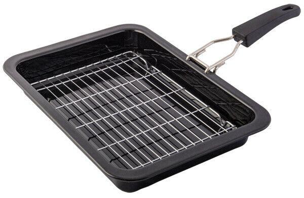 Quest BBQ/ Oven range Grill pan with handle - Ideal for Caravan/Motorhome-Campers and Leisure-Campers and Leisure