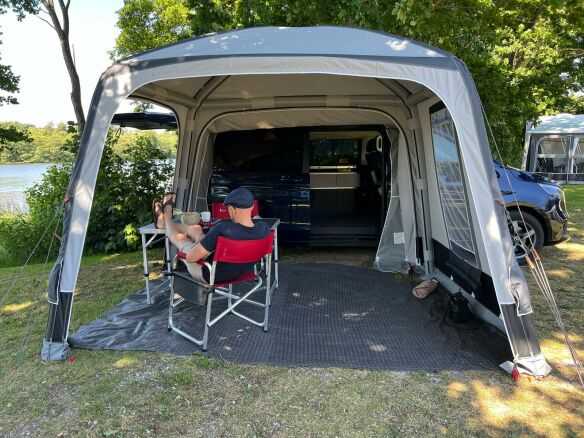 Isabella Air X-Tension drive away awning, Including tunnel attachment.-Isabella-Campers and Leisure