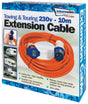 10 Metre Camping Mains Extension Cable-Leisurewize-Campers and Leisure