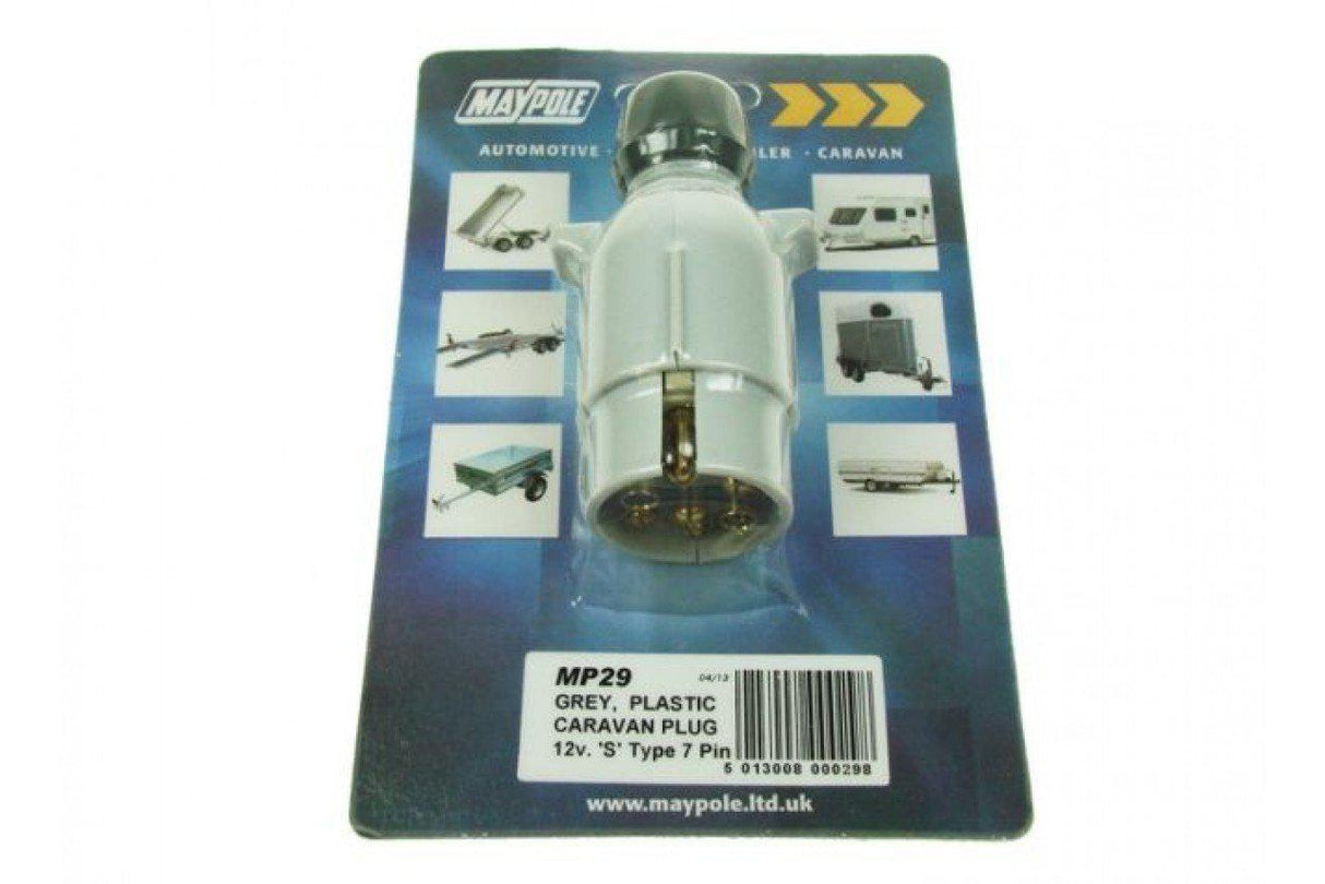 Maypole 12v 'S' Type 7 Pin Plug | Towing Spares-Maypole-Campers and Leisure