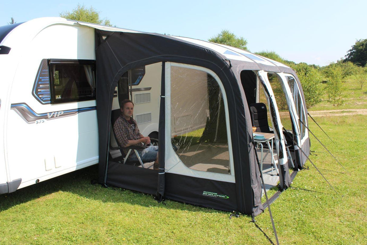 Outdoor Revolution Eclipse Pro 380 | Caravan Awning 2023 | FREE Breathable Flooring-Outdoor Revolution-Campers and Leisure